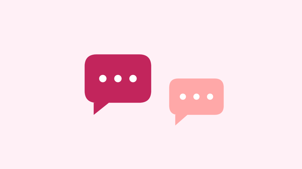 Ilustração de balões de conversa representando amizades e diálogo entre pessoas na vida adulta
